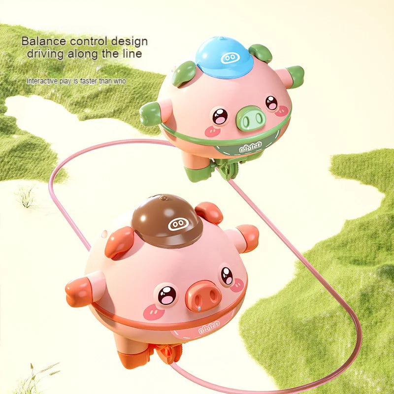 New Tumbler balance pig gyroscope one piece unicycle girl boy cute novelty tightrope walking black technology puzzle toys