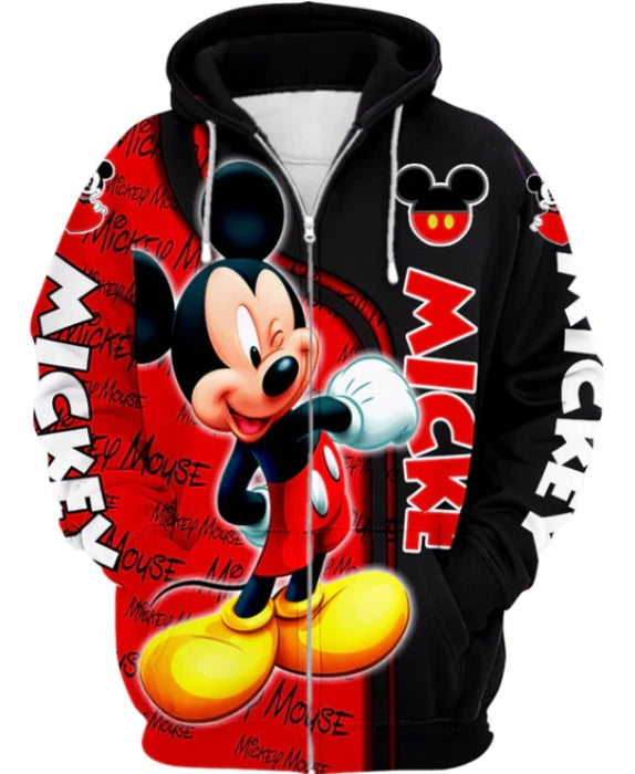 Mickey Mouse Zip Up Hoodie