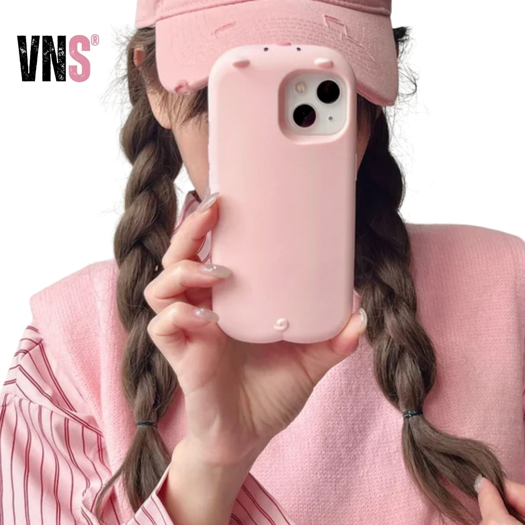 Cartoon Cute 3d Pig Phone Case for IPhone16 15 14 13 12ProMax Plus high quality Silicone Anti-drop Shockproof  Protective Cover