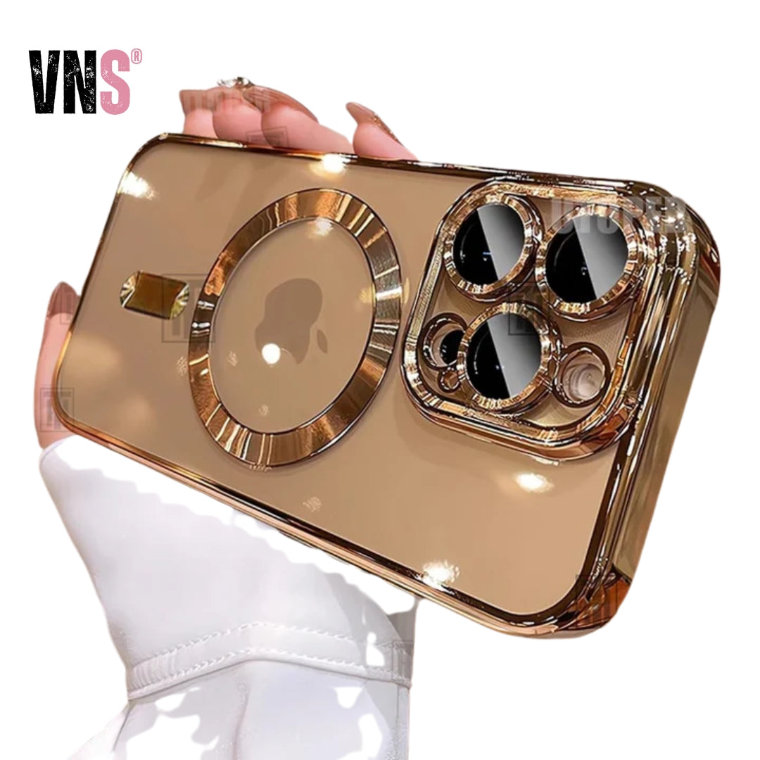 New Official Desert Gold Phone Case For iPhone 16 15 14 13 12 11 Pro Max Plus Clear Magsafe Magnetic Lens Protect Soft Cover