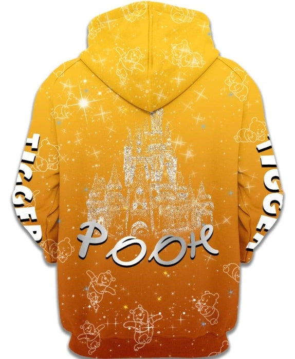 Adorable Winnie The Pooh Zip Up Hoodie