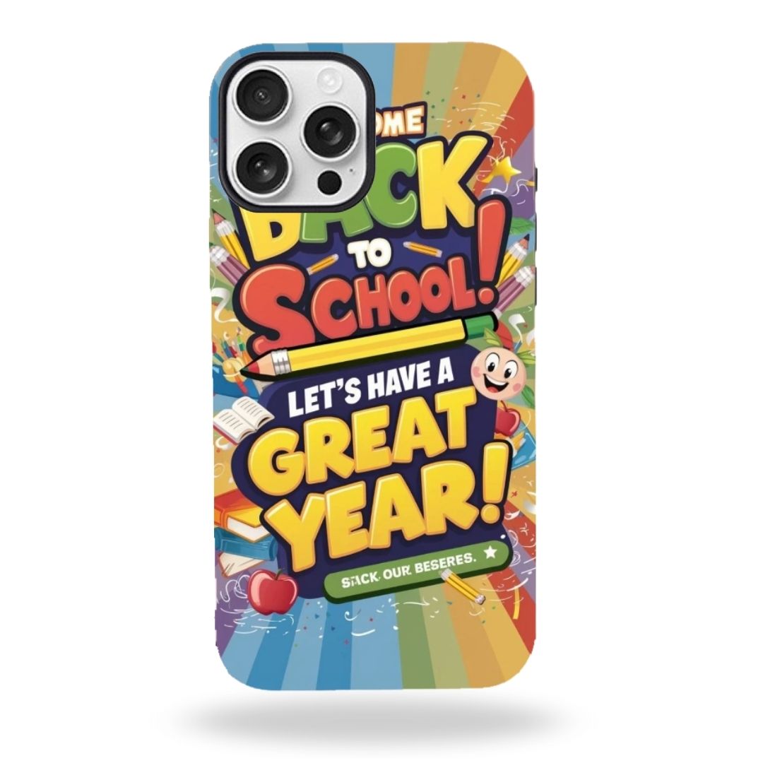 3D Back To School Iphone Case