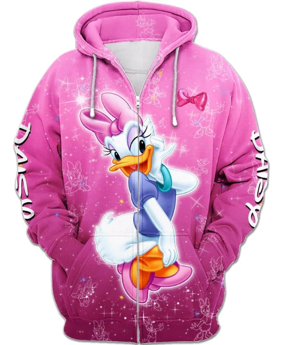 Daisy Duck Zip Up Hoodie