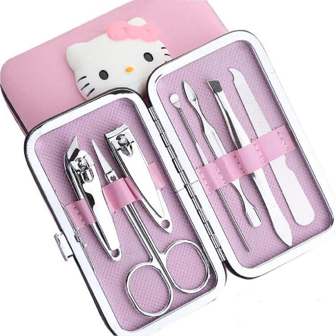 VNSPORT Hello Kitty 7 in 1 Nail Clipper Travel Set