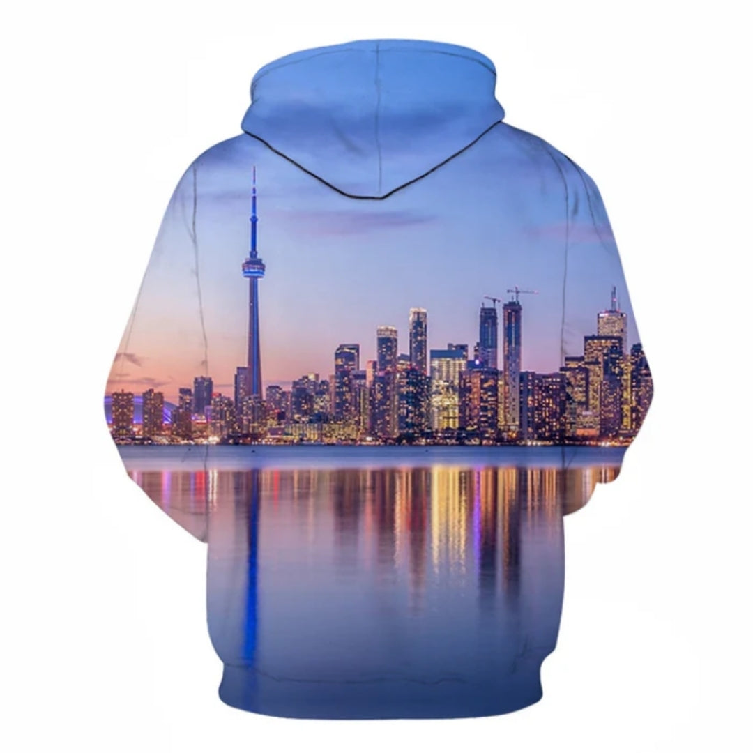 Toronto Skyline 3D - Sweatshirt, Hoodie, Pullover