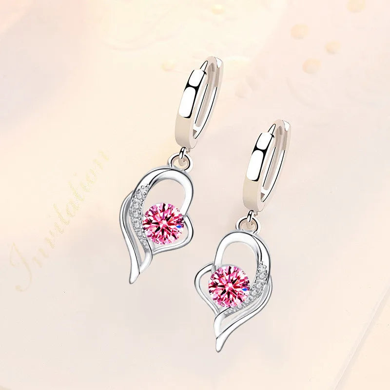 Silver Color Earrings Cute For Women Girls