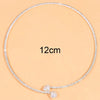 VNSPORT Fashion Rhinestone Heart Collar Choker Necklace