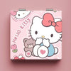 VNSPORT My Melody Hello Kitty Portable Small Mirror Desktop Student Folding Mirror Cosmetic Mirror Girls Gift