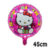 VNSPORT Hello Kawaii Kitty Balloons Happy Birthday Party Decoration Balloon Foil Balloon Set Room Decor Girls Gift Party Supplies