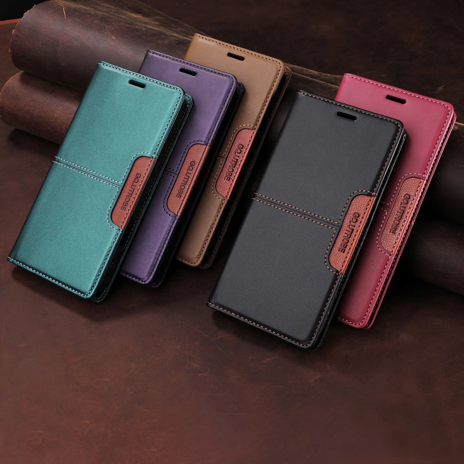 Magnetic Leather Case For iPhone 16 15 14 13 12 11 Pro Max 16 Plus 16e Xs Max SE 2025 Business Flip Wallet Card Solt Cover