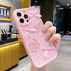 3D Bow Pearl Decorated Phone Case For iPhone 16 15 14 13 12 11 Pro Max 16E XS X XR 7 8 Plus SE2 Shockproof Silicone Soft Cover