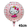 VNSPORT Hello Kawaii Kitty Balloons Happy Birthday Party Decoration Balloon Foil Balloon Set Room Decor Girls Gift Party Supplies