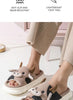 Cartoon Cute Cow House Slippers for Women – Platform Soft Sole, Anti-Slip, Lightweight Warm Plush Indoor Cozy Slides