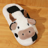 VNSPORT Winter Unisex Cartoon Cow Warm Plush Slippers