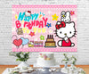 VNSPORT Hello Kawaii Kitty Birthday Party Backdrop - Background Cute Cartoon Photo Banner Decor