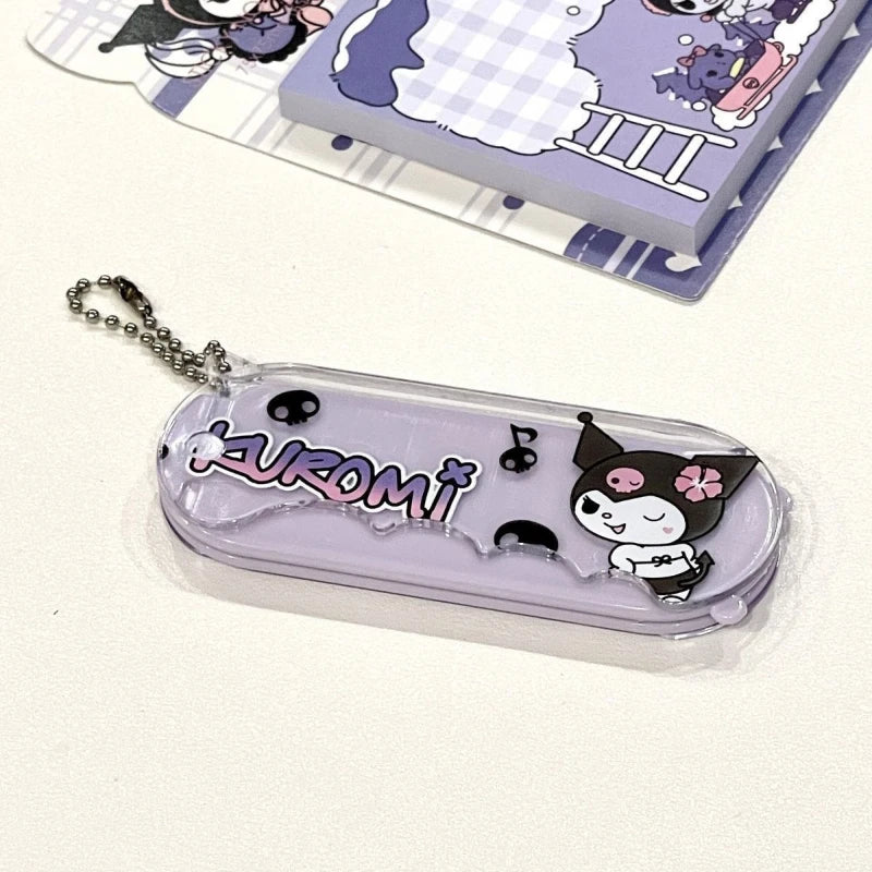 VNSPORT hello kitty mirror cute cartoon kawaii makeup mirror small mirror portable foldable mini comb kuromi keychain