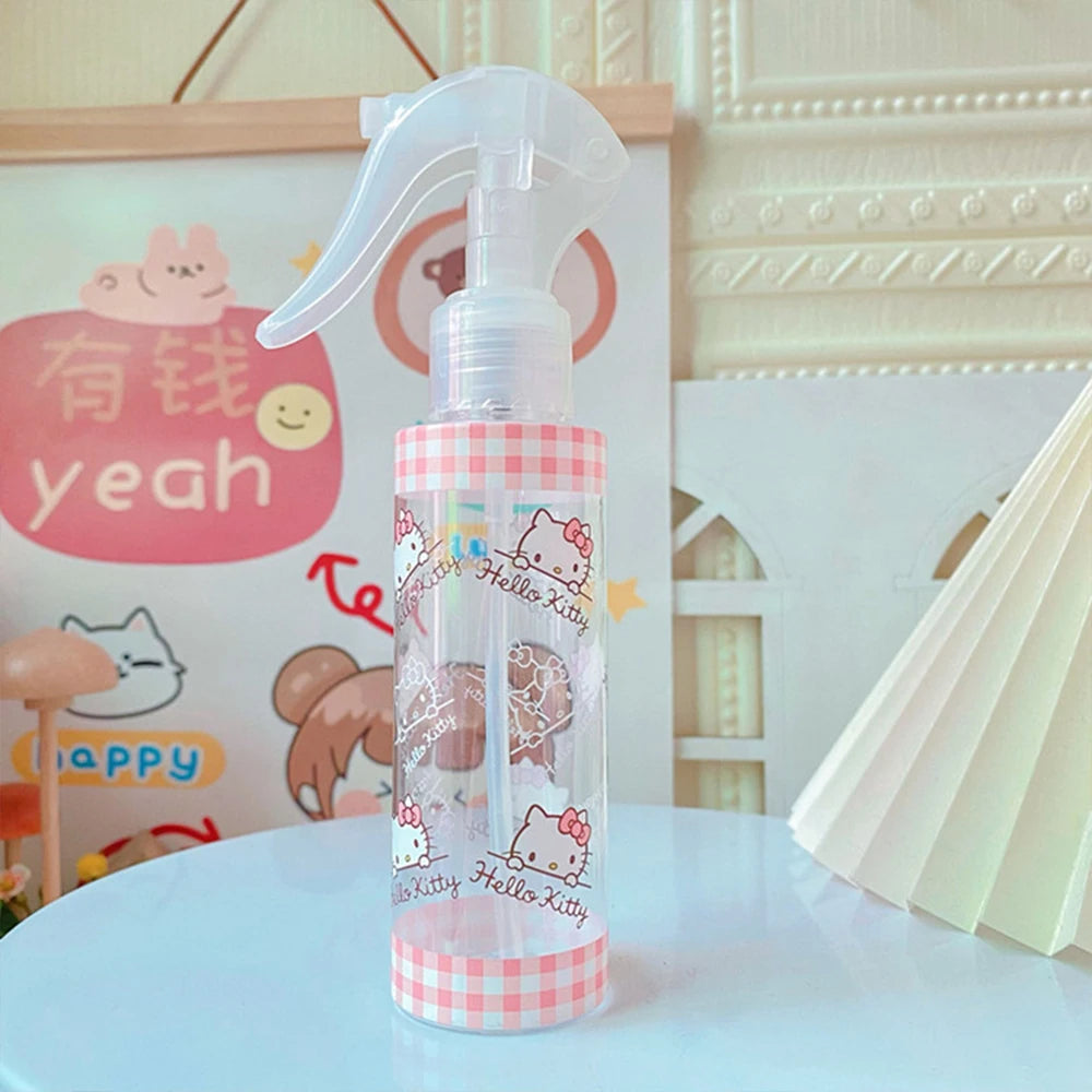 VNSPORT 120ml Kitty Liquid Dispensing Bottle Kawaii Anime Cute Cartoon Cinnamoroll Pom Purin Cosmetic Water Bottl