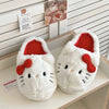 VNSPORT Plush Hello Kitty Slippers