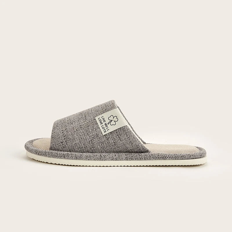 VNSPORT Home Linen Slippers For Men