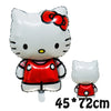 VNSPORT Hello Kawaii Kitty Balloons Happy Birthday Party Decoration Balloon Foil Balloon Set Room Decor Girls Gift Party Supplies