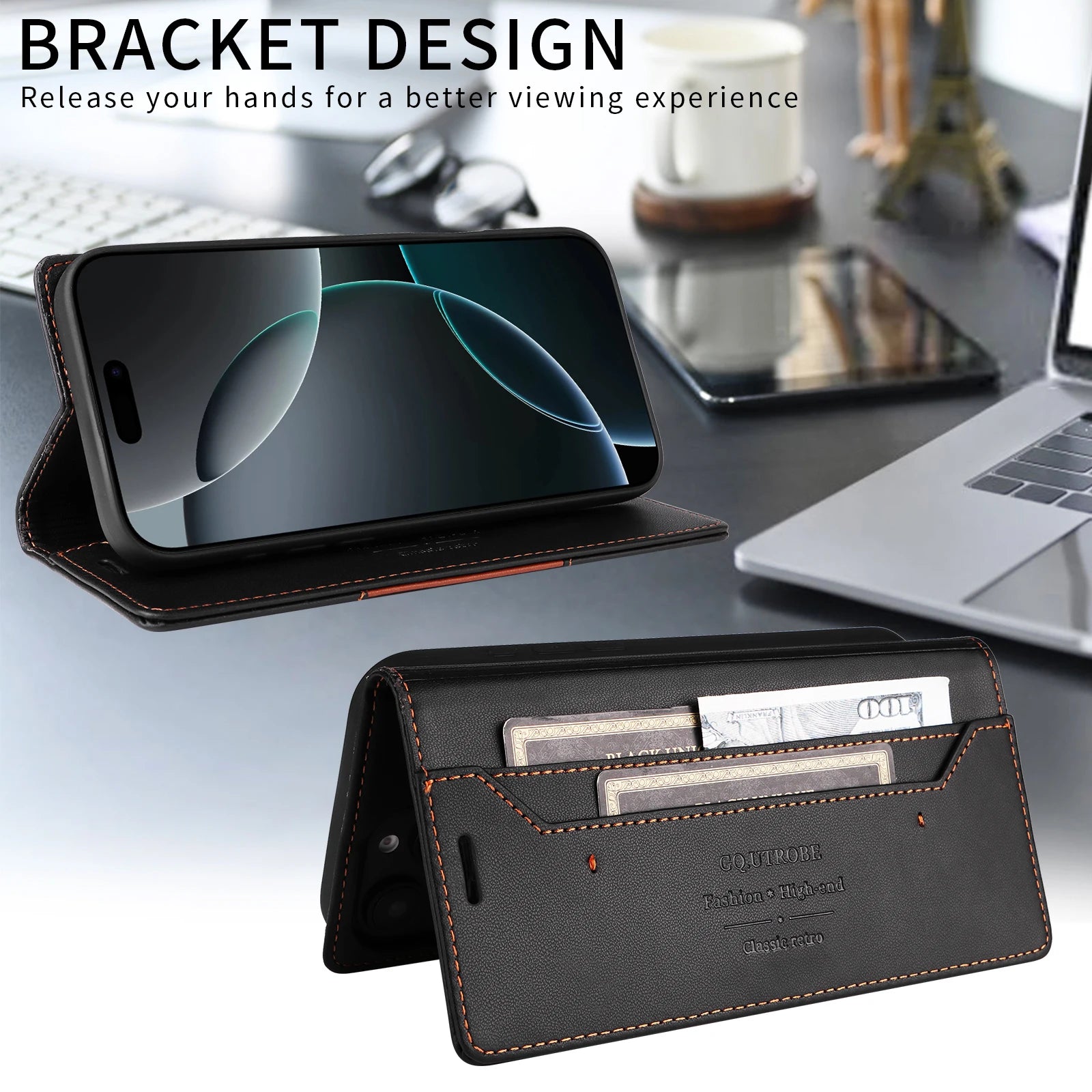 Magnetic Leather Case For iPhone 16 15 14 13 12 11 Pro Max 16 Plus 16e Xs Max SE 2025 Business Flip Wallet Card Solt Cover