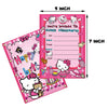 VNSPORT 20 Packs Hello Kitty Cat Invitation Cards for Kids